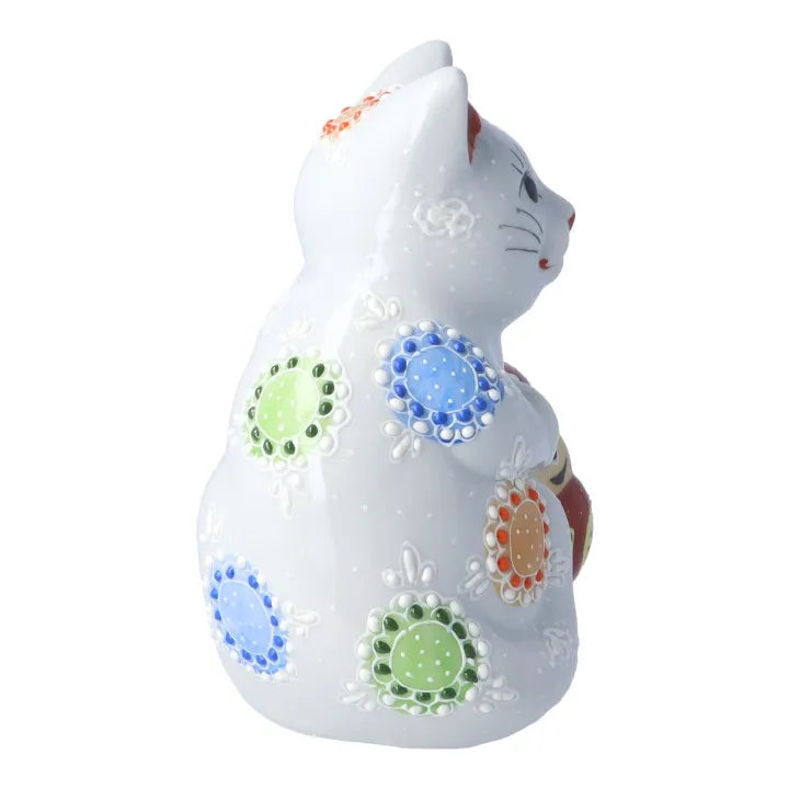 KUTANI WARE LUCKY CAT(DARUMA MANEKI-NEKO) SHIRO MORI