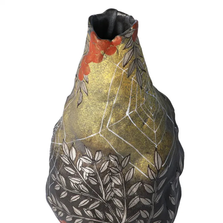 JAPANESE FLOWER VASE NANTEN DESIGN KUTANI /SAORI YAMAURA