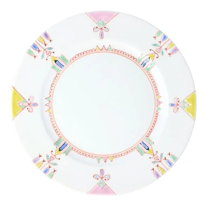 KUTANI WARE PRINCESS WORLD PLATE BY GINSHUGAMA KILN – HANDMADE JAPANESE PORCELAIN (GIFT BOX INCLUDED)