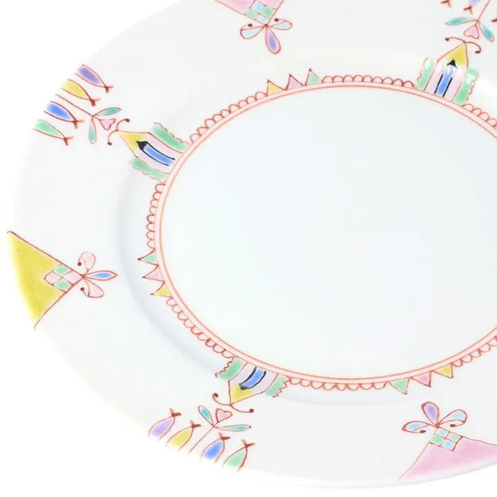 KUTANI WARE PRINCESS WORLD PLATE BY GINSHUGAMA KILN – HANDMADE JAPANESE PORCELAIN (GIFT BOX INCLUDED)