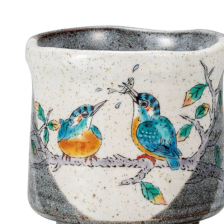 KUTANI WARE LARGE YUNOMI TEACUP – KINGFISHER DESIGN
