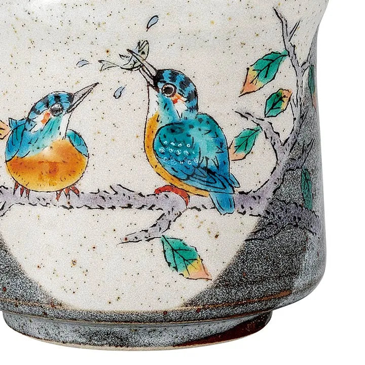 KUTANI WARE LARGE YUNOMI TEACUP – KINGFISHER DESIGN