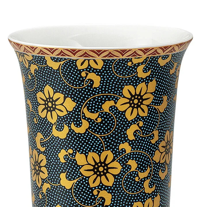 KUTANI FREE CUP BLUE TETSUSEN WITH RAISED ENAMEL