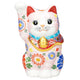 JAPANESE KUTANI PORCELAIN MANEKI NEKO – PINK RAISED ENAMEL DESIGN