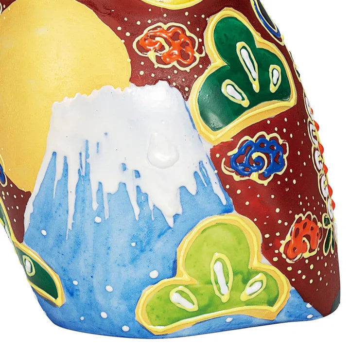 JAPANESE OWL FIGURINE KUTANI MOUNT FUJI