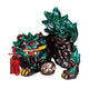 JAPANESE KUTANI PORCELAIN SHISHI (GUARDIAN LION) WITH SACRED SWORD – COCHI-STYLE GLAZE
