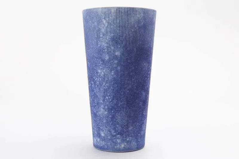 ARITA WARE COSMOS BLAST FINE-STRIPED TUMBLER / RISO KILN