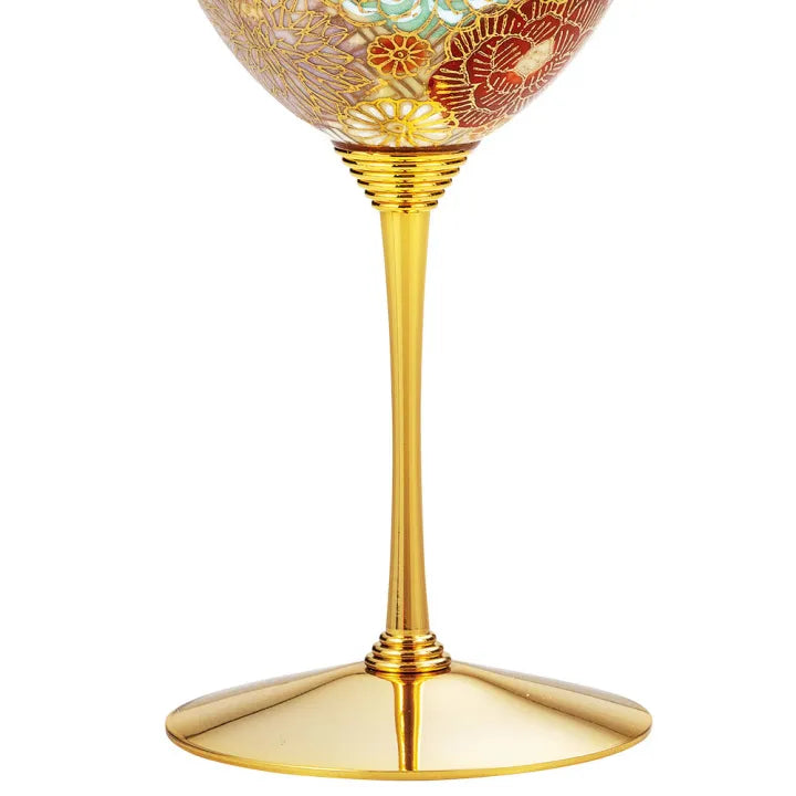 JAPANESE WINE GLASS KUTANI HANA-ZUME