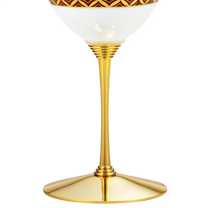 JAPANESE KUTANI PORCELAIN WINE CUP – CLEMATIS DESIGN