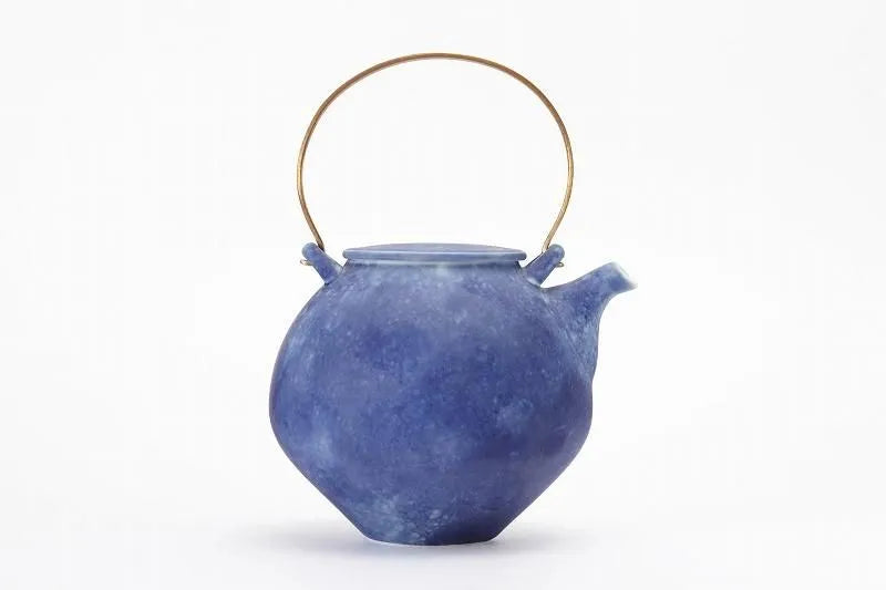 ARITA JAPANESE PORCELAIN TEAPOT – RISOGAMA COSMOS BLAST LARGE KYUSU POTTERY GIFT