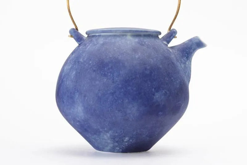 ARITA JAPANESE PORCELAIN TEAPOT – RISOGAMA COSMOS BLAST LARGE KYUSU POTTERY GIFT