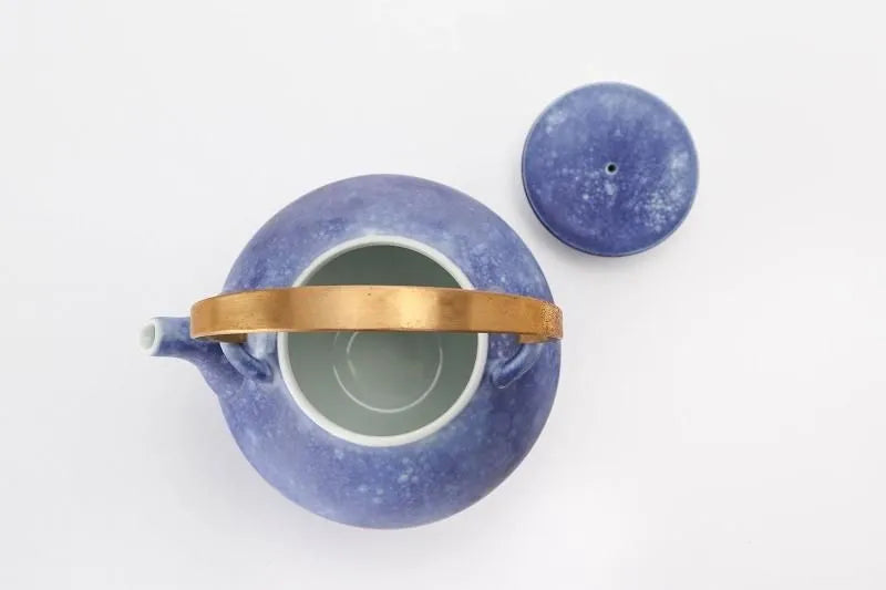 ARITA JAPANESE PORCELAIN TEAPOT – RISOGAMA COSMOS BLAST LARGE KYUSU POTTERY GIFT