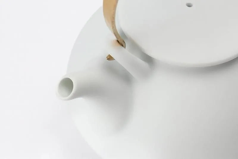 ARITA PORCELAIN WHITE PORCELAIN BLAST TEAPOT (LARGE) – RISOGAMA KILN