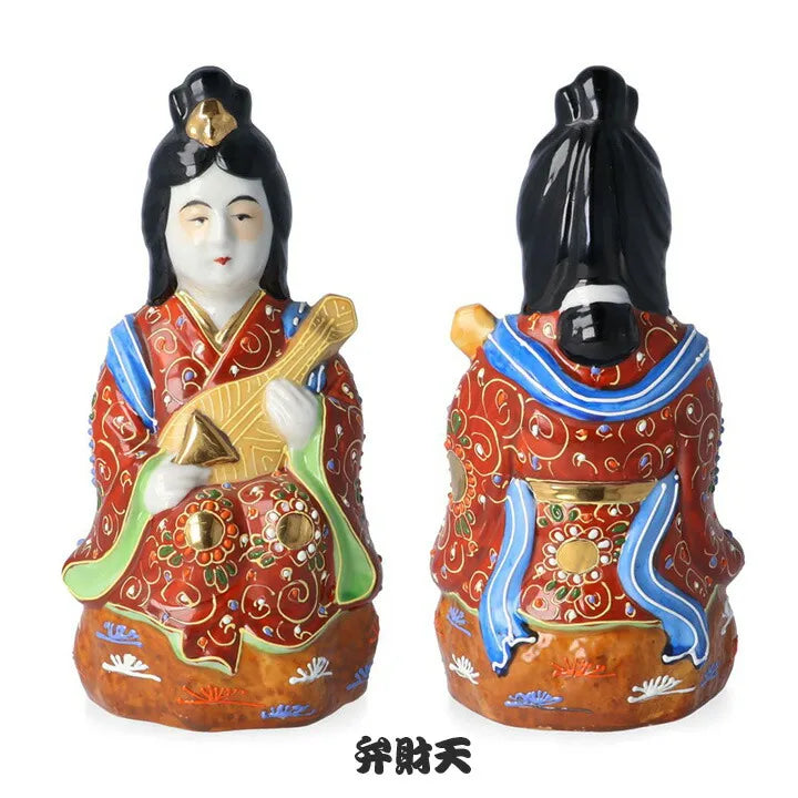 KUTANI SEVEN LUCKY GODS ORNAMENT – “MORI” DECORATIVE DESIGN