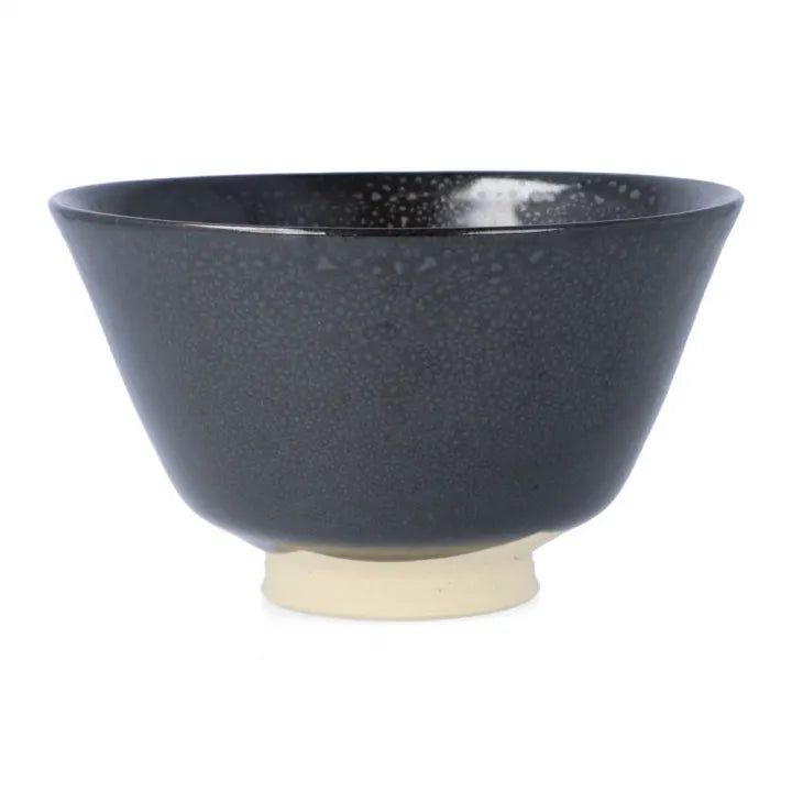 KUTANI WARE MATCHA BOWL “MORIKIN MITSUFUJI KARAKUSAMON SHIROCHIBU” / KINGYOKU NAKATA