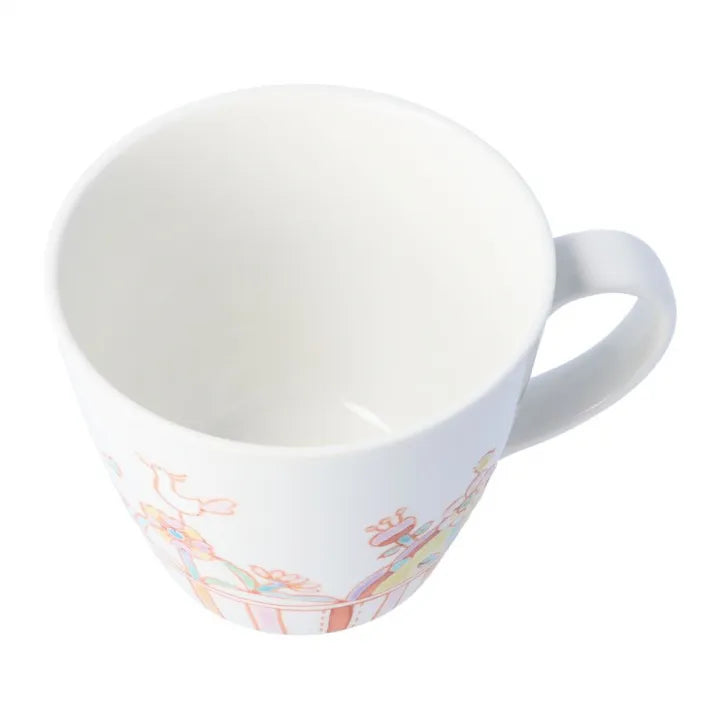 KUTANI WARE MUG CUP “FLOWER PARK” / GINSYUU KILN