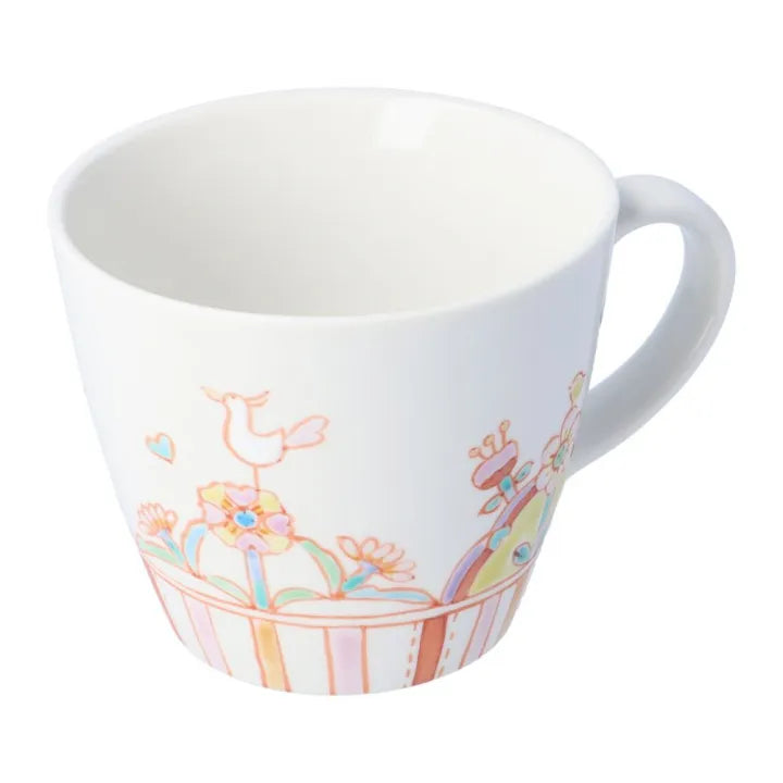 KUTANI WARE MUG CUP “FLOWER PARK” / GINSYUU KILN