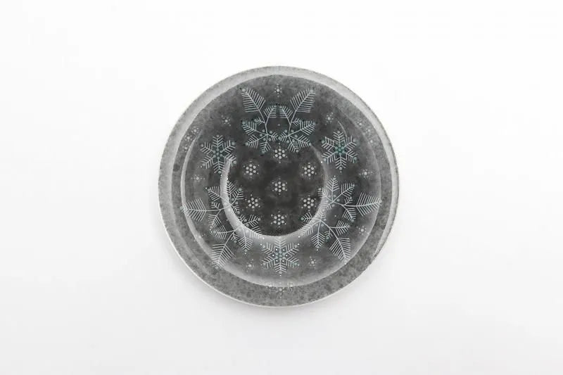 ARITA WARE LIGHT GRAY SUMI-HAJIKI SNOW PATTERN COFFEE CUP / IMAEMON KILN