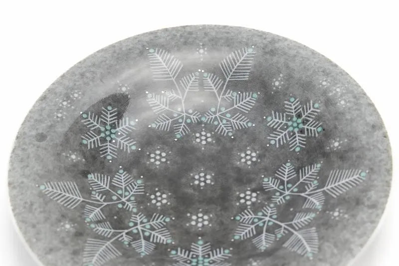 ARITA WARE LIGHT GRAY SUMI-HAJIKI SNOW PATTERN COFFEE CUP / IMAEMON KILN