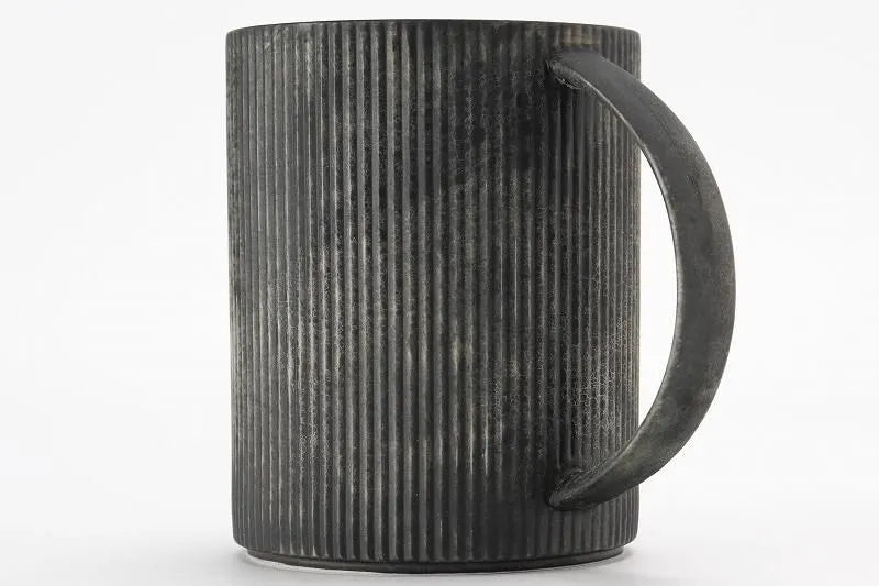 ARITA WARE MOON SURFACE FINE RIBBED MUG/ RISO KILN