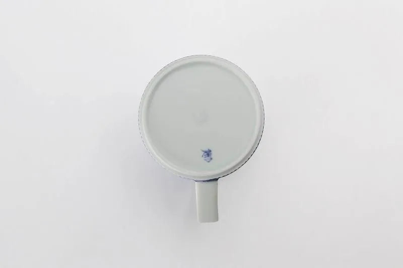 ARITA WARE MOON SURFACE FINE RIBBED MUG/ RISO KILN