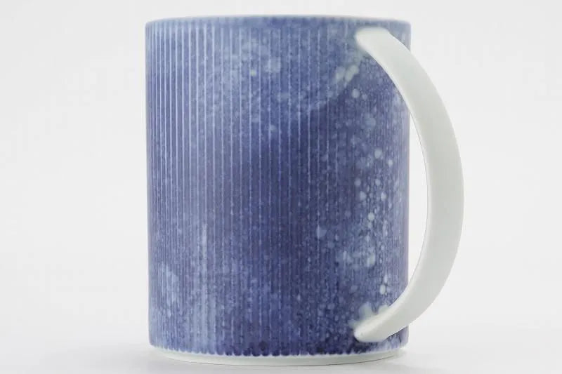 ARITA WARE COSMOS BLAST FINE RIBBED MUG/ RISO KILN