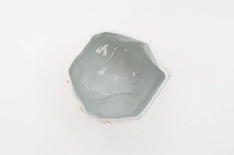 ARITA WARE RUST-SPRAY PORCELAIN STONE CUP / RISO KILN