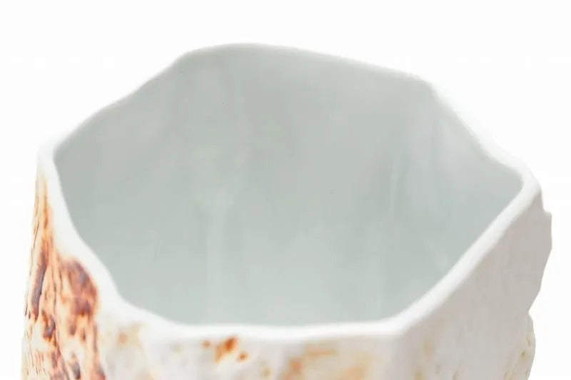 ARITA WARE RUST-SPRAY PORCELAIN STONE CUP / RISO KILN