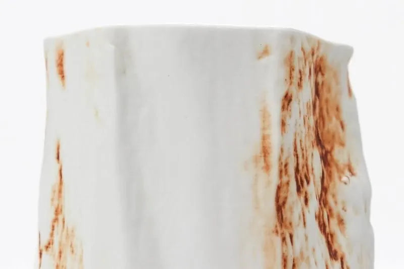 ARITA WARE RUST-SPRAY PORCELAIN STONE CUP / RISO KILN