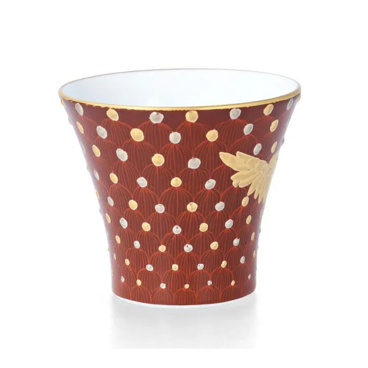KUTANI WARE GUINOMI SAKE CUP – SHINKOSAI BY SAORI YAMAURA