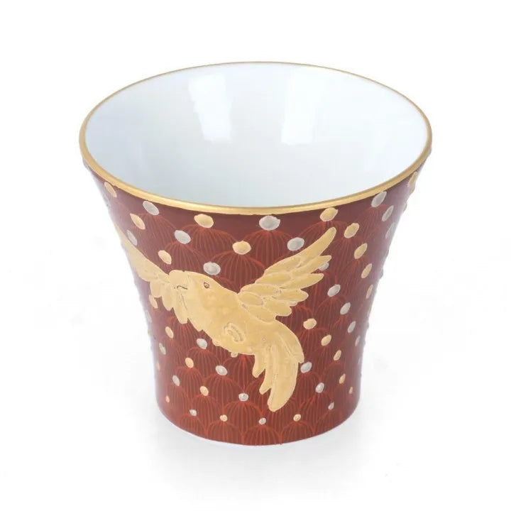KUTANI WARE GUINOMI SAKE CUP – SHINKOSAI BY SAORI YAMAURA