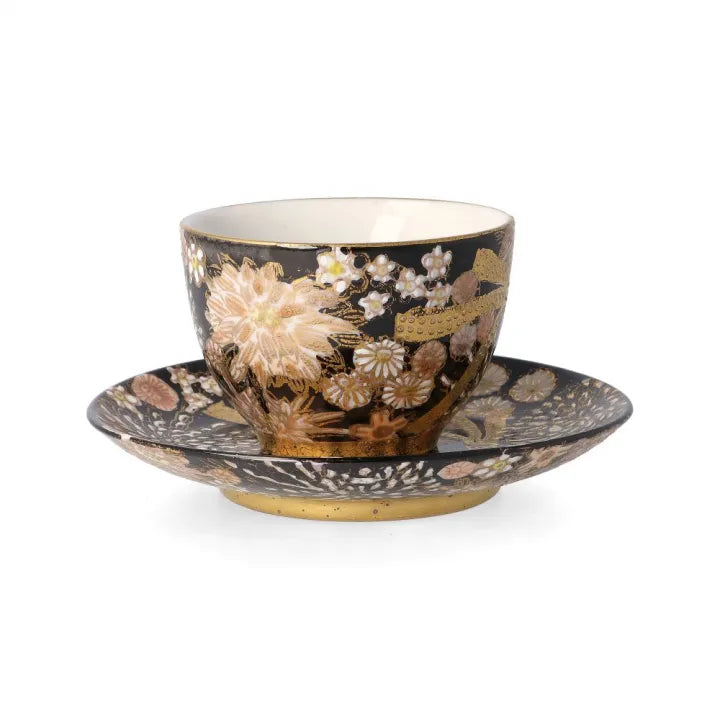 KUTANI WARE DEMITASSE CUP “KINSAI B” / YASOKICHI TOKUDA IV
