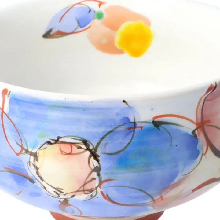 KUTANI WARE MATCHA BOWL – DANCING IN THE WIND / KOKUZOU KILN