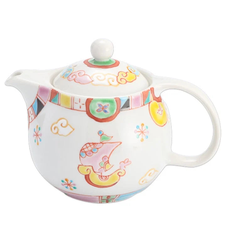 KUTANI WARE ROUND POT FUNADE / GINSYUU KLIN