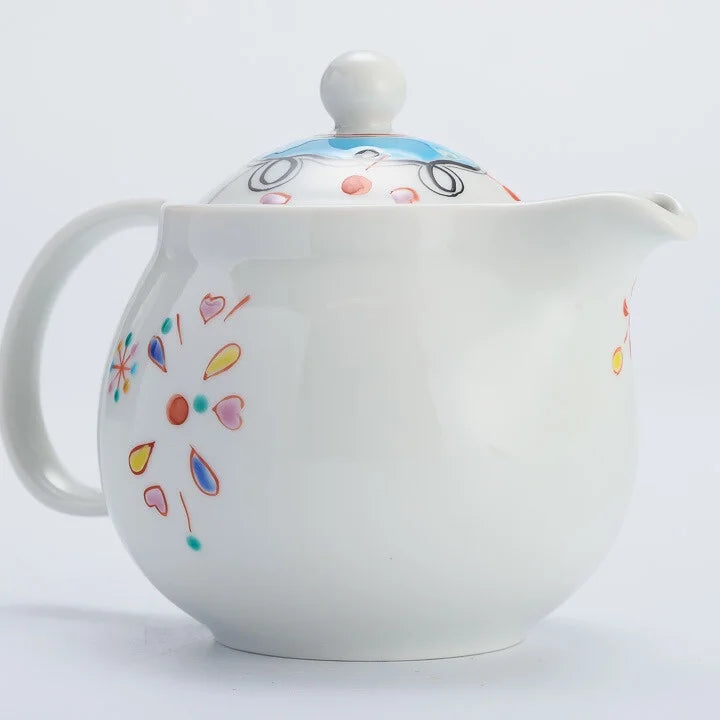 KUTANI WARE ROUND POT(FESTIVAL) /GINSYUU KILN