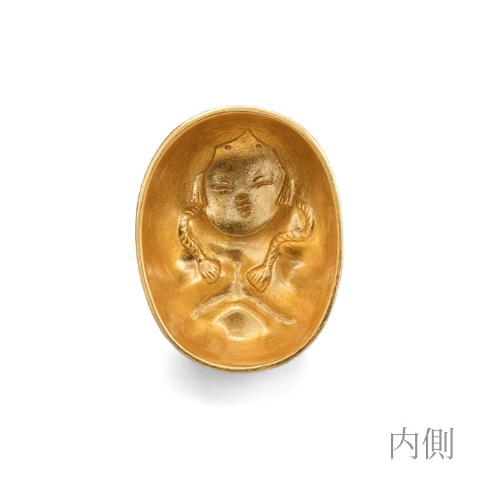 NOUSAKU GUINOMI DEMON MASK CUP - MEDIUM - GOLD LEAF