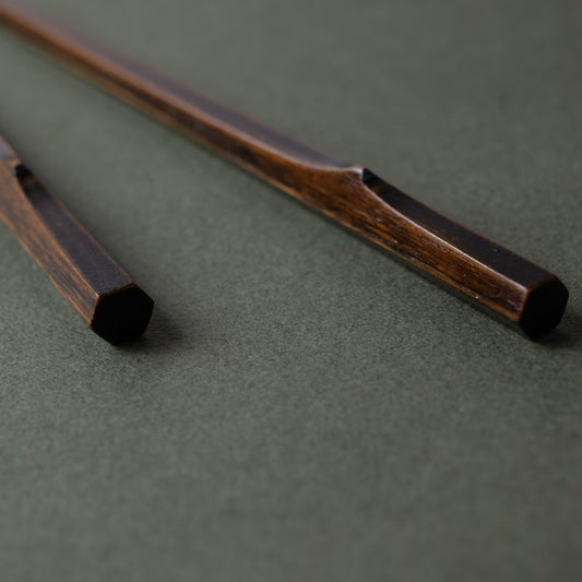 WAKASA-NURI HEXAGONAL BAMBOO CHOPSTICKS PAIR (COUPLE SET)