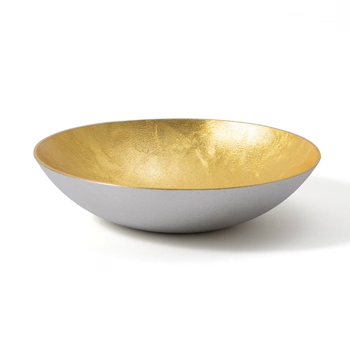 NOUSAKU DEEP PLATE WITH GOLD LEAF|HANDCRAFTED IN JAPAN