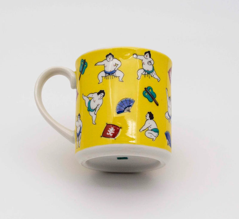 KUTANI WARE SUMO WRESTLER MUG / SEIKOU KILN
