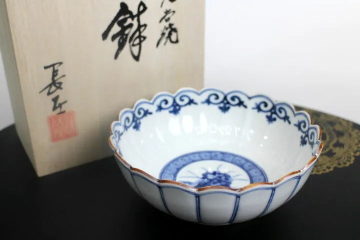 JAPANESE KUTANI WARE [IMPERIAL HOUSEHOLD PURVEYOR KILN] BOWL – BIRD DESIGN BY CHOZA YAMAMOTO