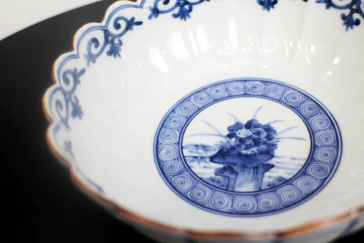 JAPANESE KUTANI WARE [IMPERIAL HOUSEHOLD PURVEYOR KILN] BOWL – BIRD DESIGN BY CHOZA YAMAMOTO