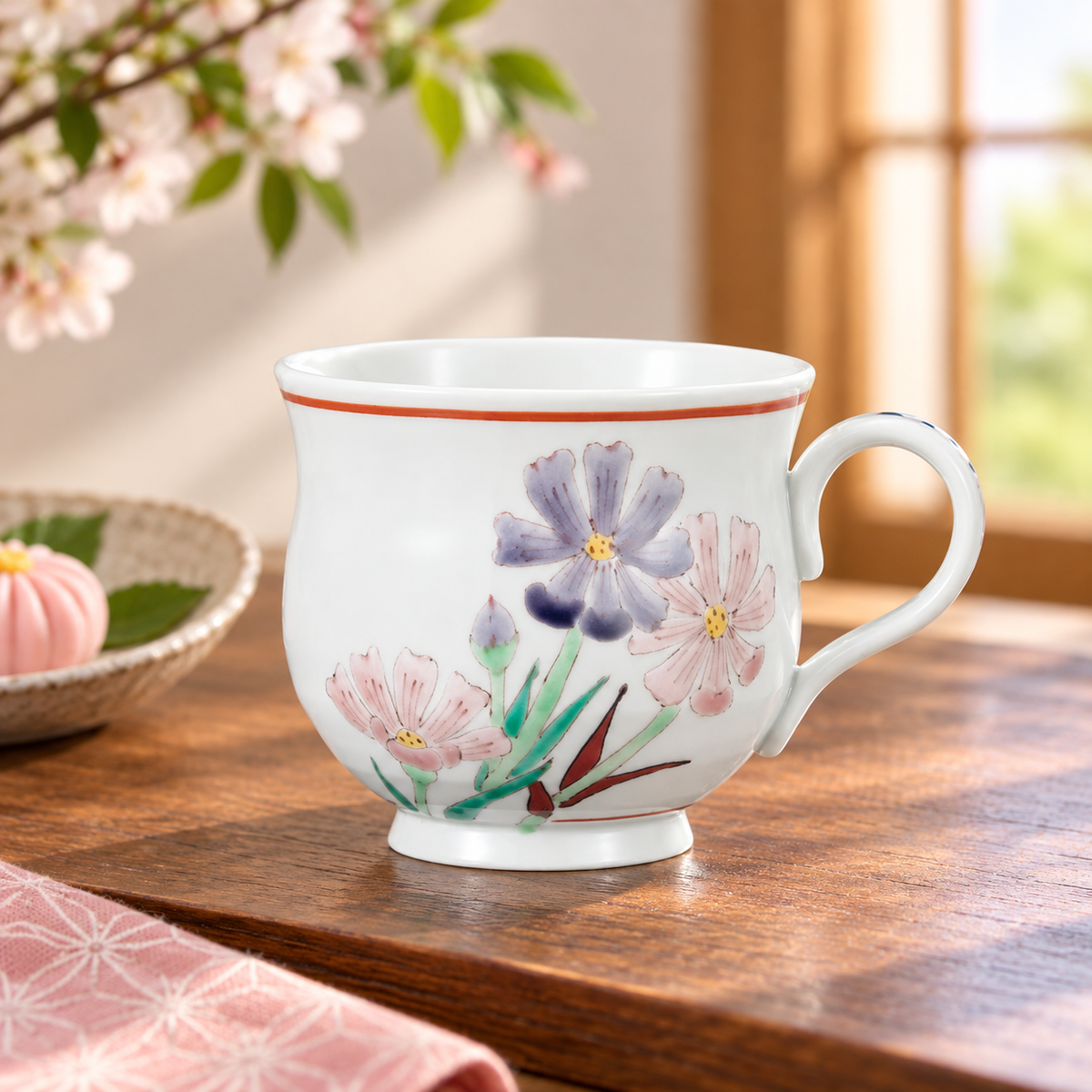 KUTANI WARE MUG “COSMOS” / TAISHI KILN