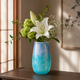 KUTANI WARE VASE SILVER-GLAZED