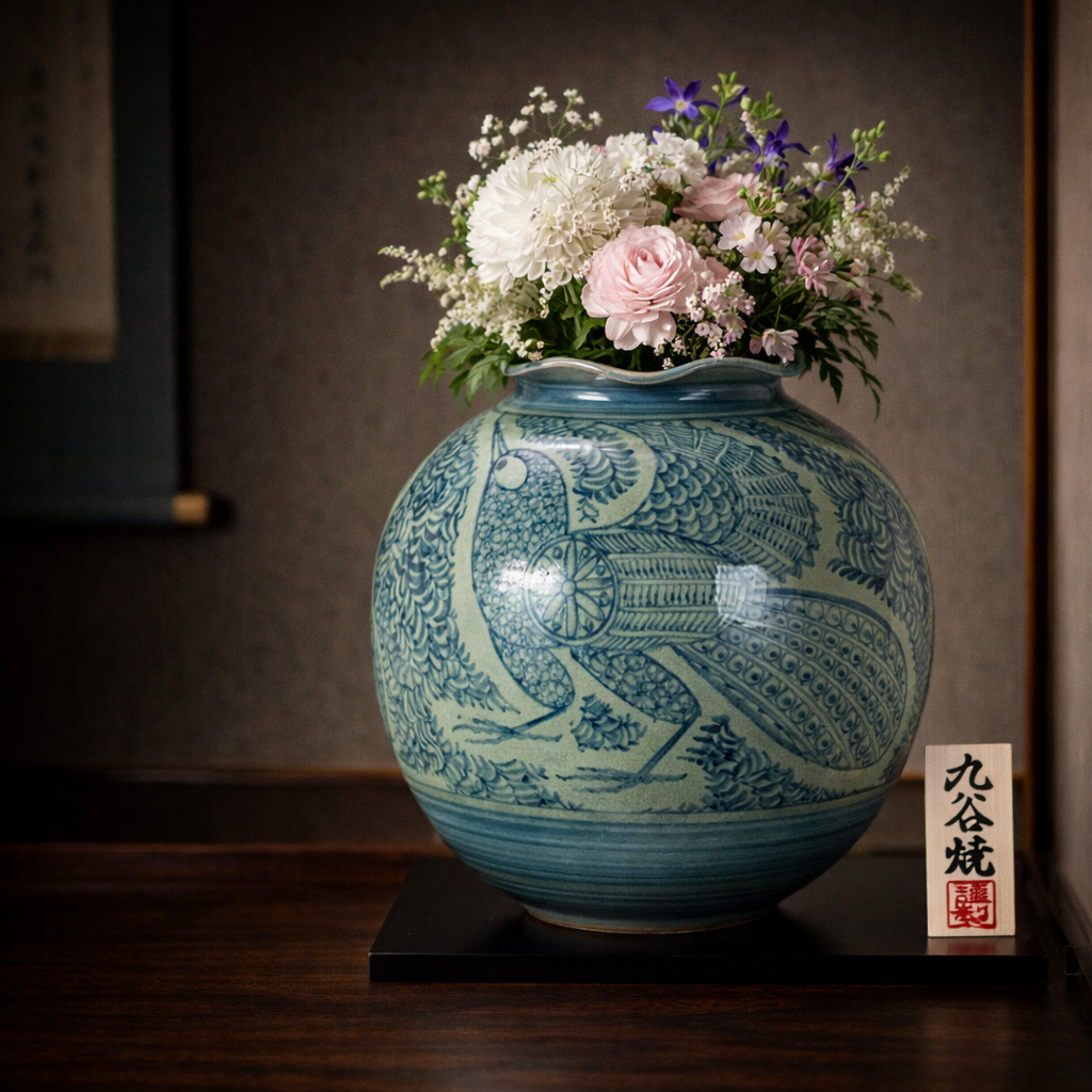 Japanese Ceramic Vase | Kutani Ware & Handmade Traditional