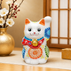 KUTANI JAPANESE LUCKY CAT(MANEKI NEKO) SHIRO-MORI HANA