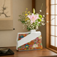 KUTANI SINGLE FLOWER VASE  GOLD HANA-ZUME FLORAL DESIGN (GIFT BOX)