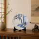 ARITA WARE DECORATIVE PLATE “KIKYO RIM SHODAI PATTERN” – KAKIEMON KILN
