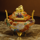 JAPANESE INCENSE BURNER KUTANI KIN HANAZUME