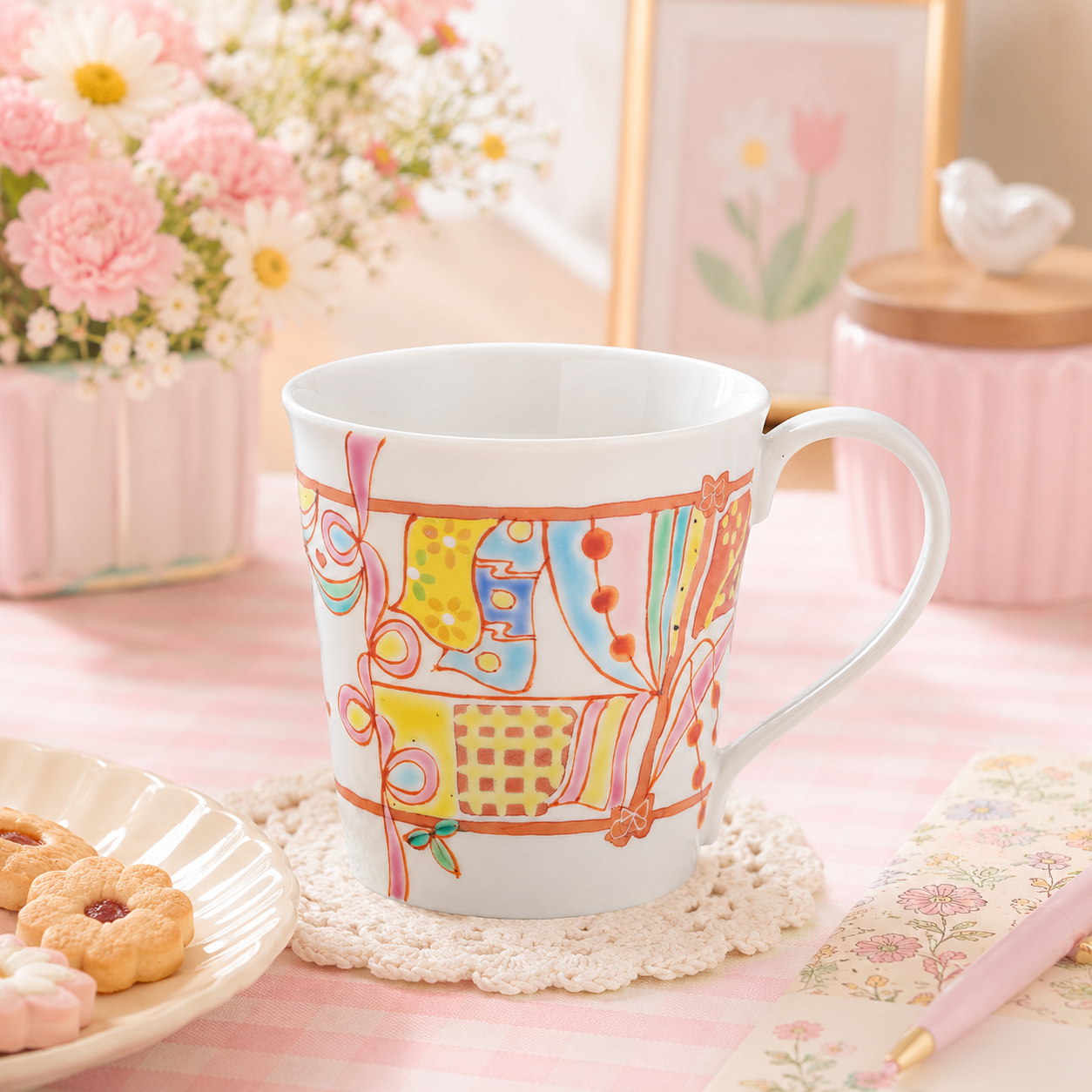KUTANI WARE MUG CUP DYNASTY /GINSYUU KLIN