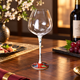 ARITA WARE TOYO CERAMICS RED GRAPE HIGH LEG WINE GLASS